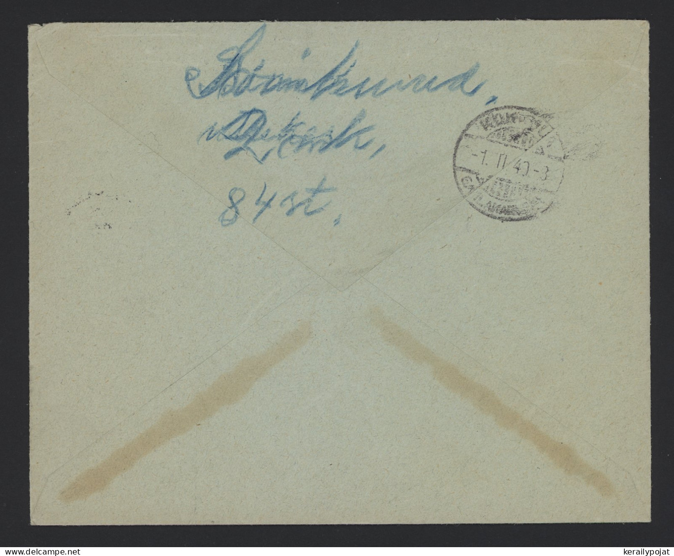 Sweden 1940 Stockholm Censored Air Mail Cover To Finland__(10329) - Storia Postale