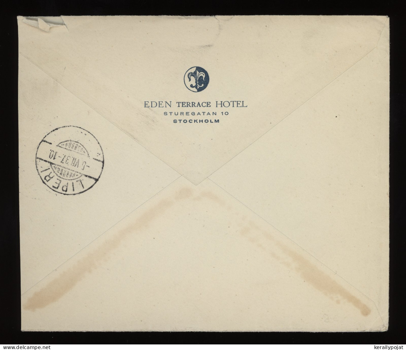 Sweden 1937 Stockholm Air Mail Cover To Finland__(12268) - Cartas & Documentos