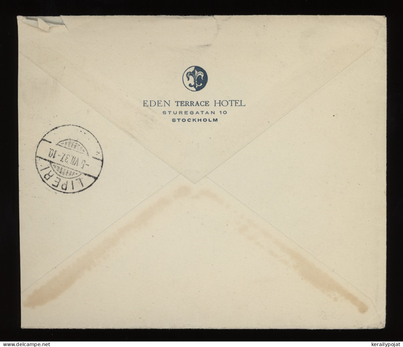 Sweden 1937 Stockholm Air Mail Cover To Finland__(12268) - Lettres & Documents