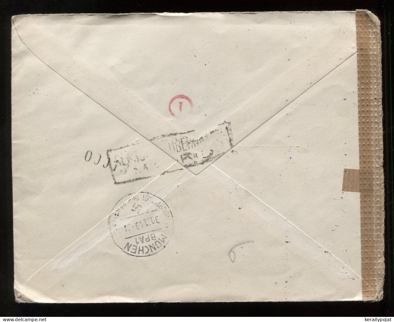 Spain 1943 Madrid Censored Air Mail Cover To Sweden__(9168) - Covers & Documents