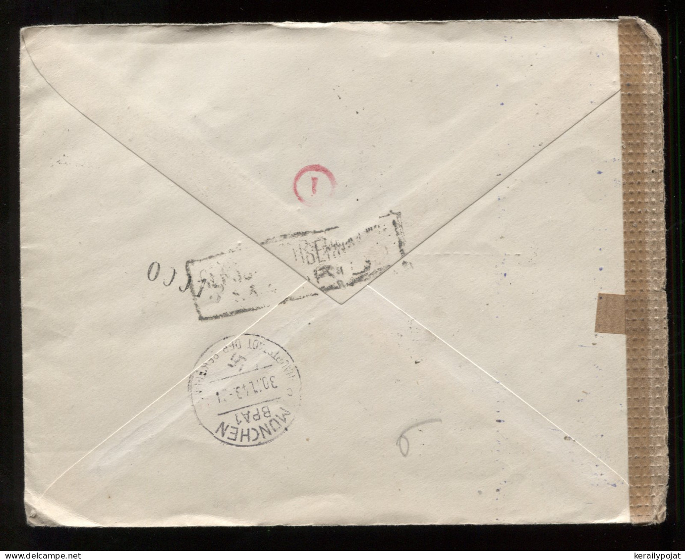 Spain 1943 Madrid Censored Air Mail Cover To Sweden__(9168) - Cartas & Documentos