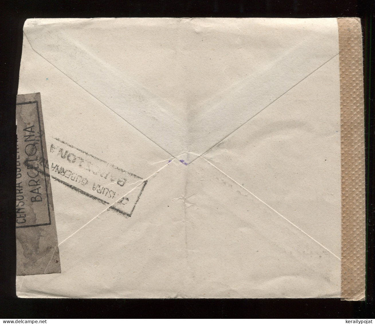 Spain 1942 Tarragona Censored Air Mail Cover To Sweden__(8906) - Cartas & Documentos