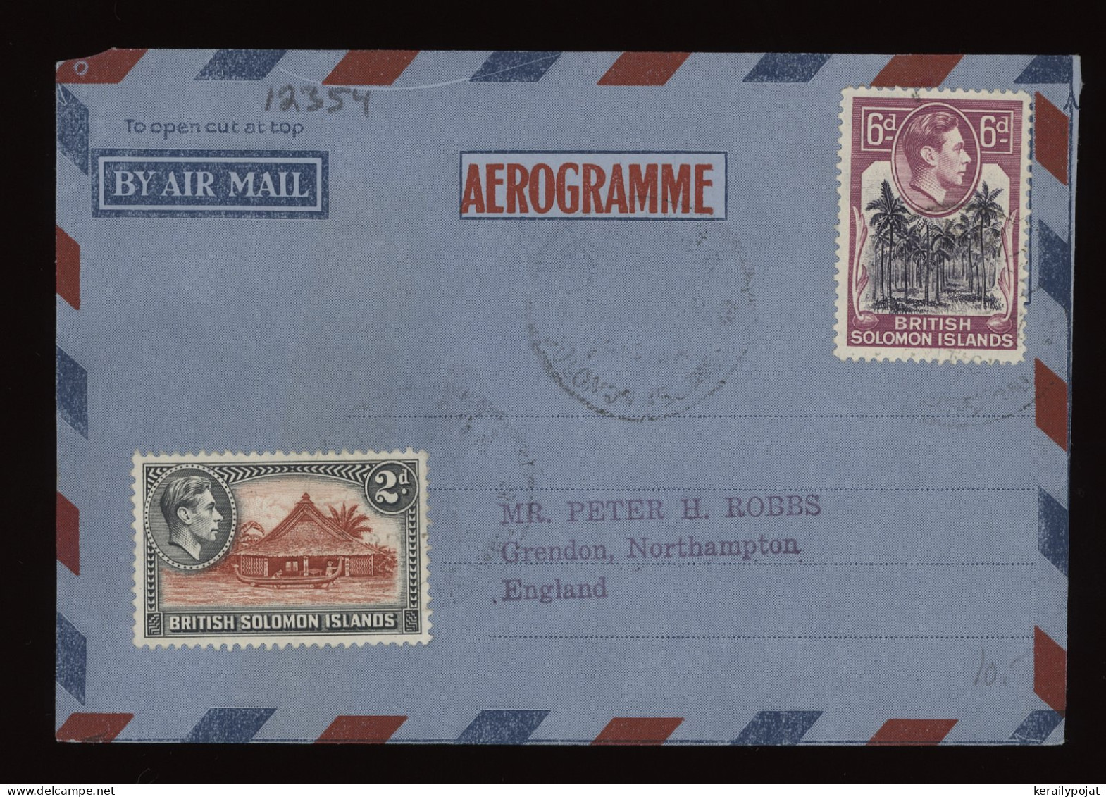 Solomon Islands Aerogramme To UK__(12354) - Salomoninseln (Salomonen 1978-...)