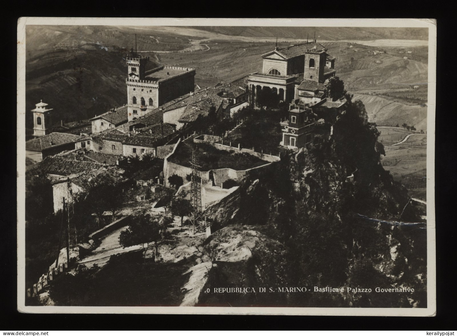 San Marino 1940 Censored Postcard To Berlin__(11384) - Lettres & Documents