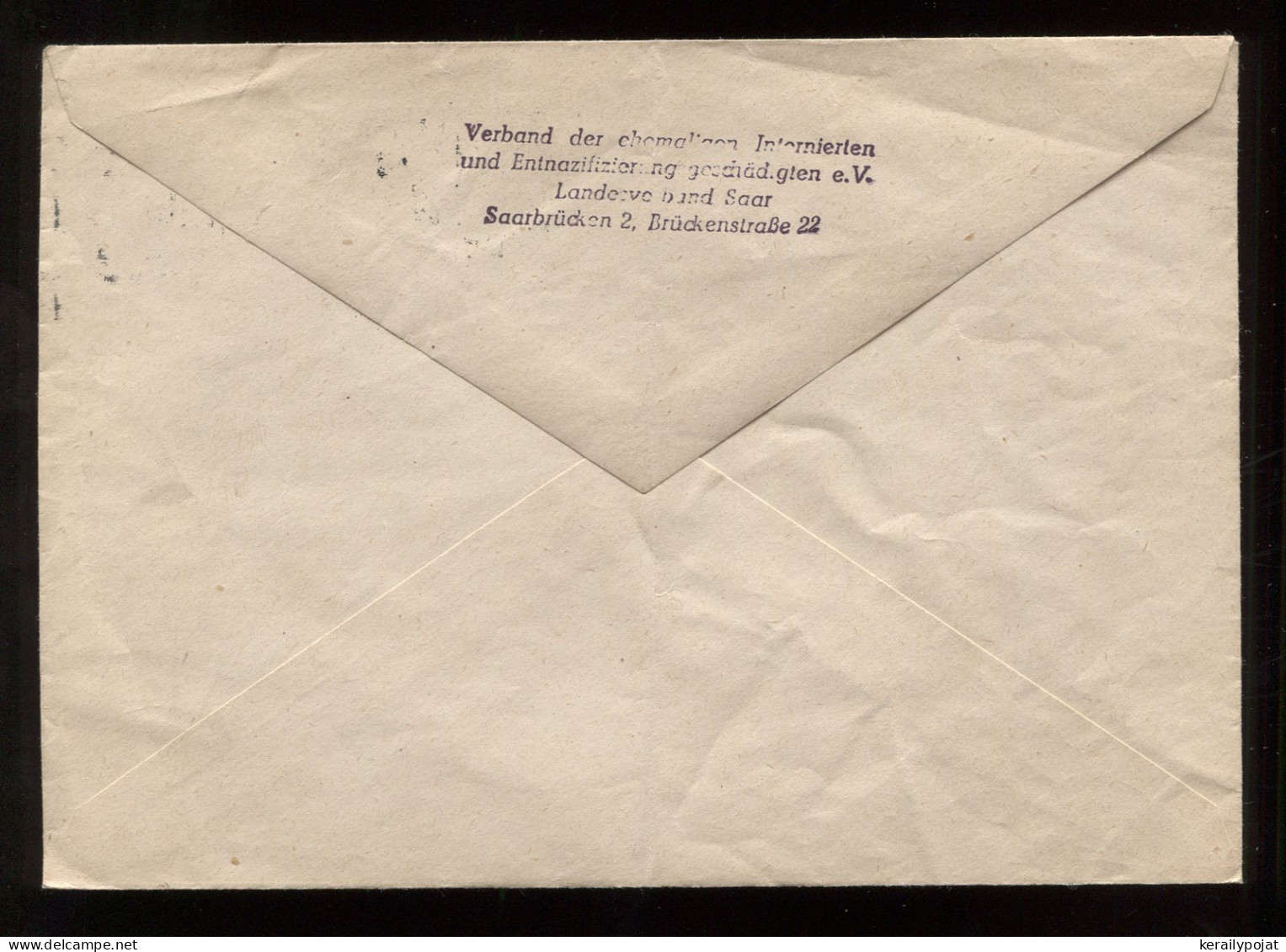 Saarland 1959 Saarbrucken 2 Slogan Cancellation Cover__(8974) - Covers & Documents