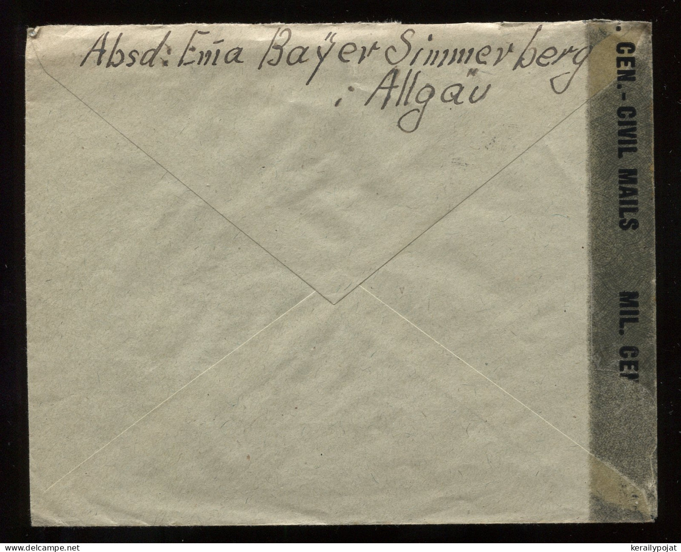 Wurttemberg 1947 Simmerberg Cover To Munchen__(9321) - Lettres & Documents