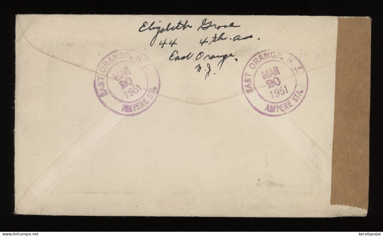 USA 1951 Censored Registered Cover To Austria__(9623) - Covers & Documents