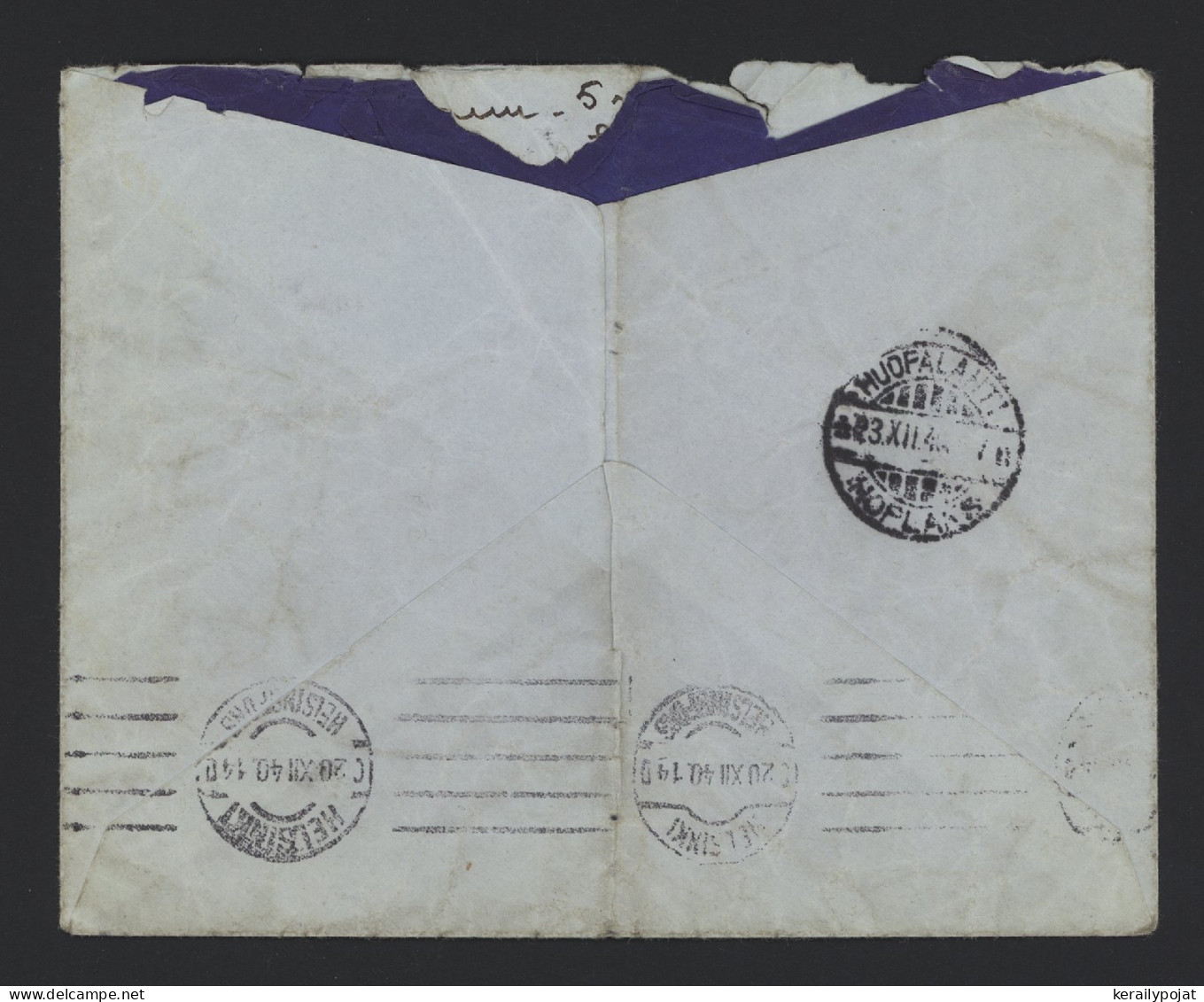 Switzerland 1940 Granges Air Mail Cover To Finland__(10286) - Other & Unclassified