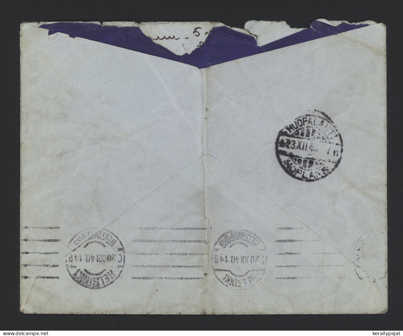 Switzerland 1940 Granges Air Mail Cover To Finland__(10286) - Autres & Non Classés