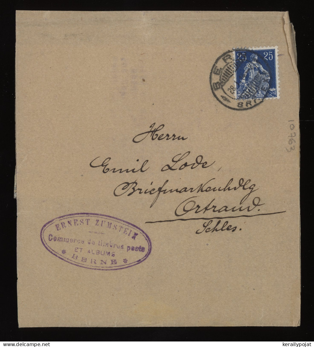 Switzerland 1914 Bern Wrapper__(10763) - Entiers Postaux