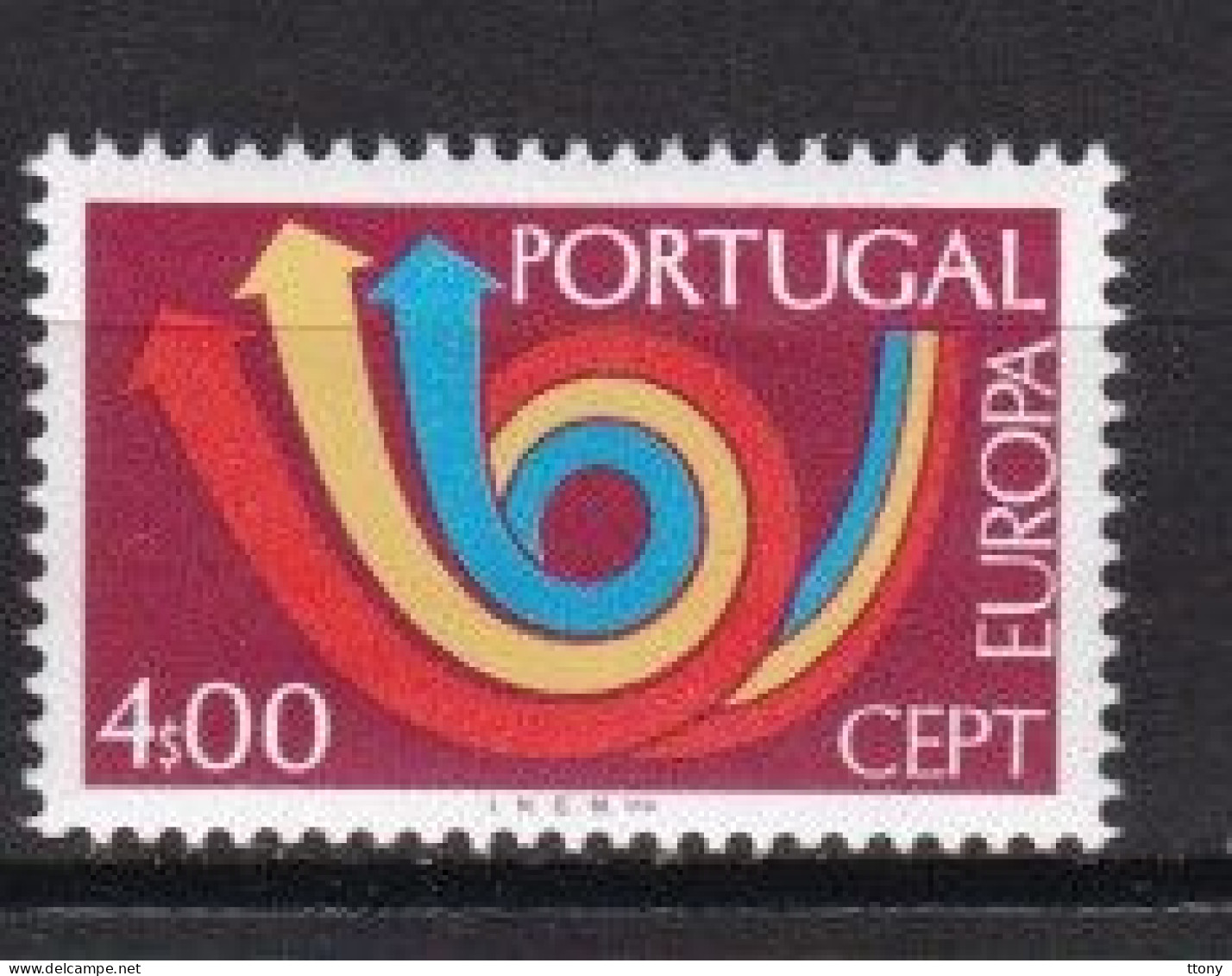 Portugal 1973 Europa 3 Timbres  **    Union Postale  - Europa  CEPT  Europa- Posthorn - Neufs