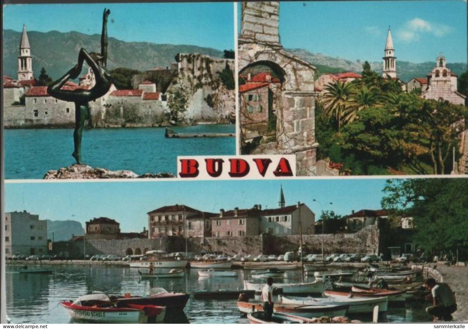 49200 - Jugoslawien - Budva - 3 Teilbilder - Ca. 1975 - Yougoslavie