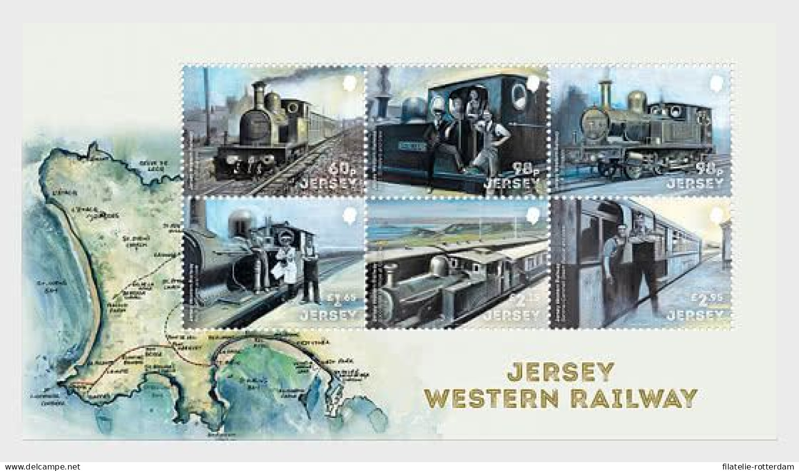 Jersey - Postfris / MNH - Sheet Jersey Western Railway 2024 - Jersey