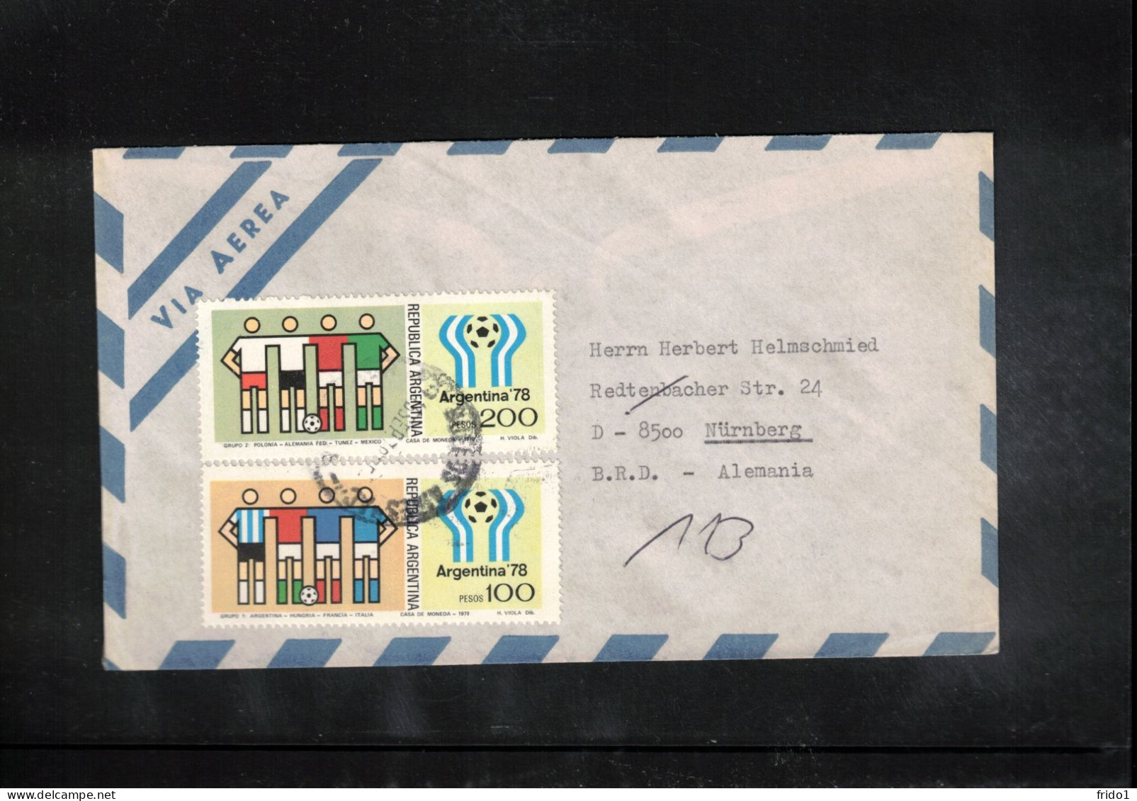 Argentina 1978 World Football Cup Argentina Interesting Airmail Letter - 1978 – Argentine