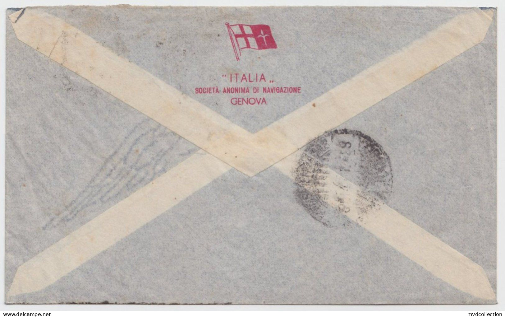 BRAZIL Registered Airmail Cover SOCIETA ANONIMA DI NAVIGAZIONE ITALIA 1933 - Brieven En Documenten