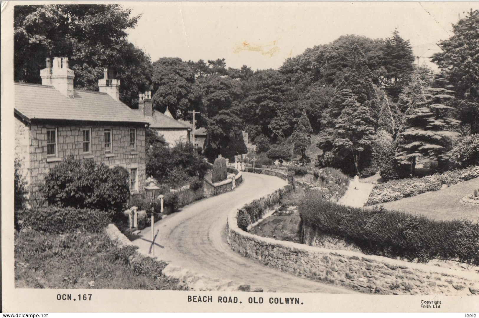 CI95. Vintage Postcard.Beach Road, Old Colwyn. Caernarvonshire - Caernarvonshire