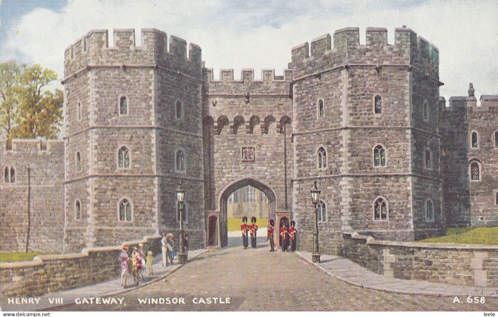 CI41.Vintage Postcard.Henry VIII Gateway, Windsor Castle. Berkshire.Brian Gerald - Windsor