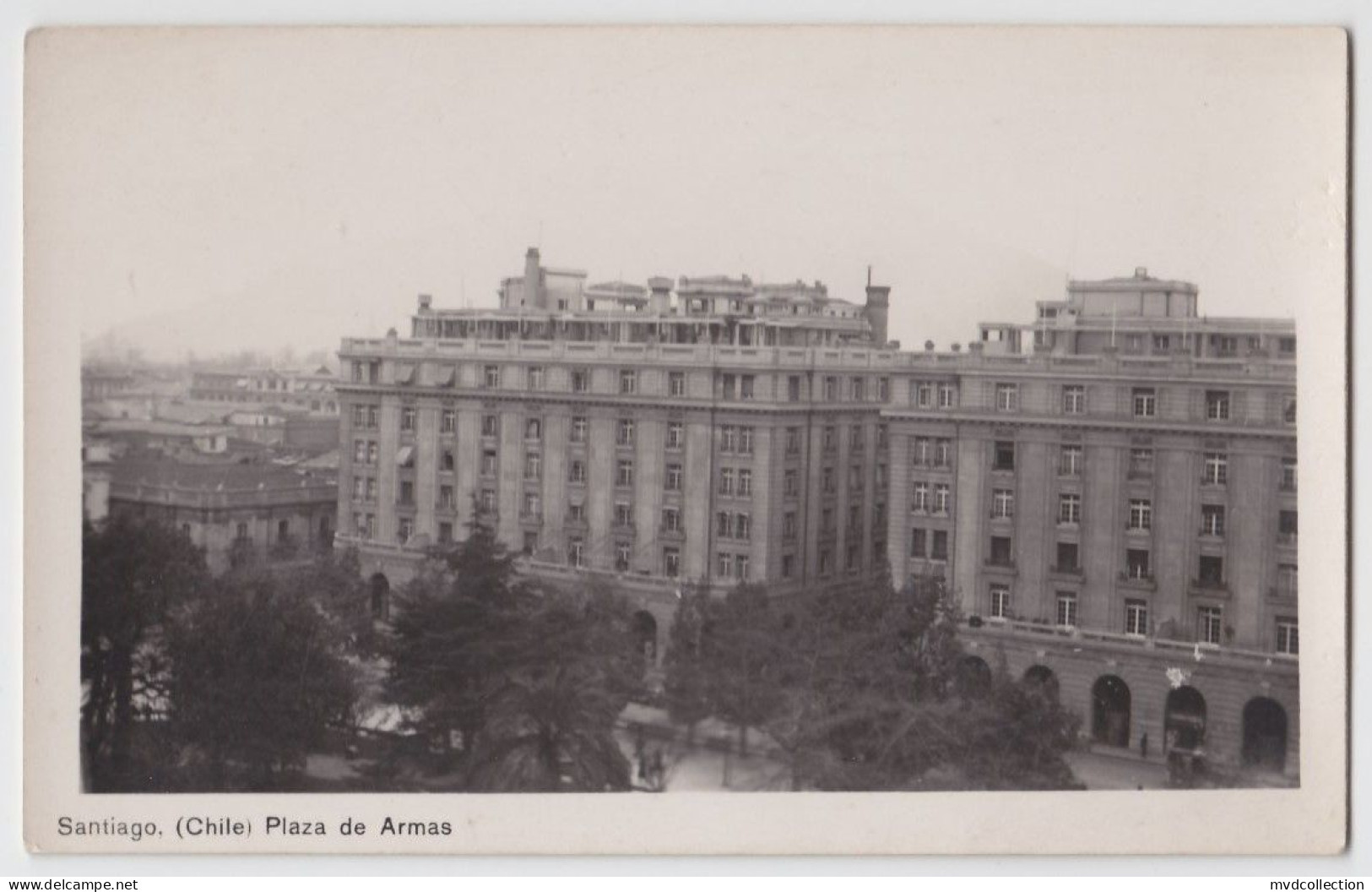 CHILE Santiago Plaza De Armas REAL PHOTO Old PC CPA 1930s Aprox. - Chili