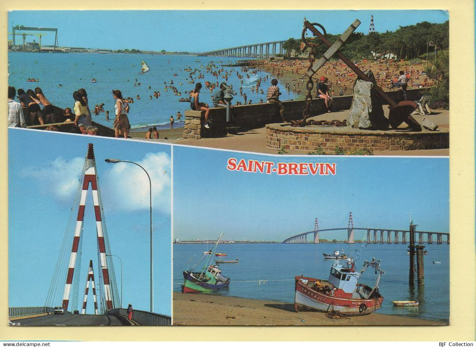 44. SAINT-BREVIN – 3 Vues / Bateaux / Pont (animée) La Bretagne Touristique - Saint-Brevin-l'Océan