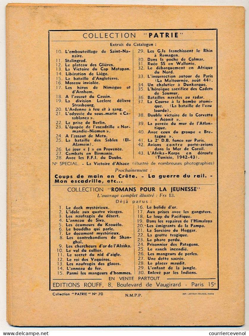Collection "PATRIE" - Clandestins Contre Gestapo - J.P. Mongis - Editions Rouff, Paris, 1948 - Guerre 1939-45