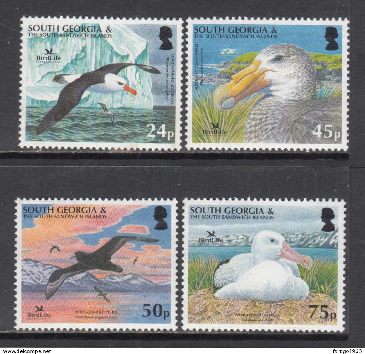 2006 South Georgia BirdLife Birds Complete Set Of 4 MNH - Géorgie Du Sud