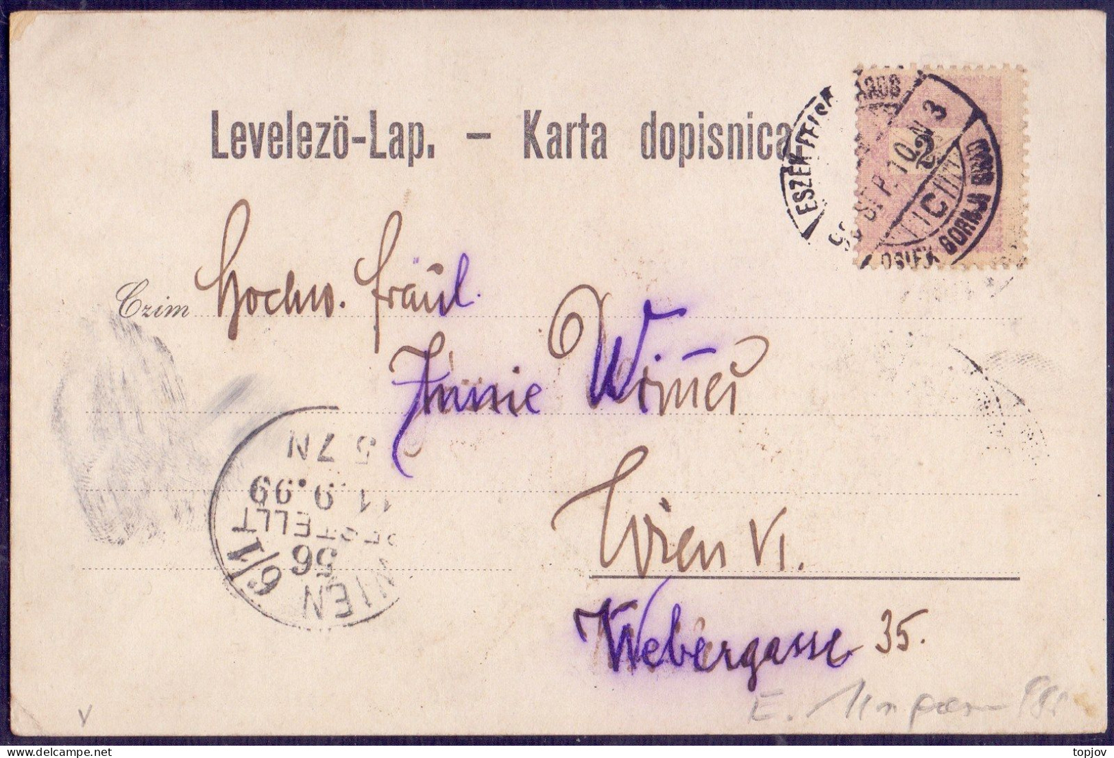 CROATIA - HRVATSKA - SLAVONIJA - OSIJEK  ESSEGG - 1899 - Croazia