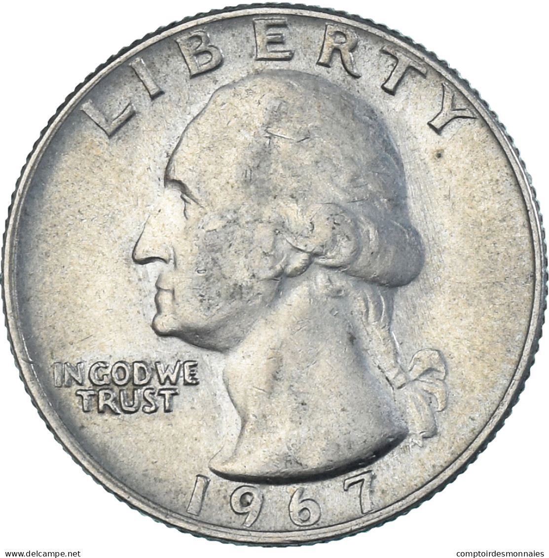 Monnaie, États-Unis, Quarter, 1967, Philadelphie, TTB, Cupronickel Plaqué - 1932-1998: Washington