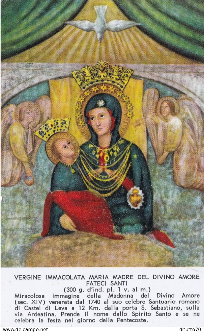 Calendarietto - Santuario Madonna Del Divino Amore - Roma - Anno 1968 - Kleinformat : 1961-70