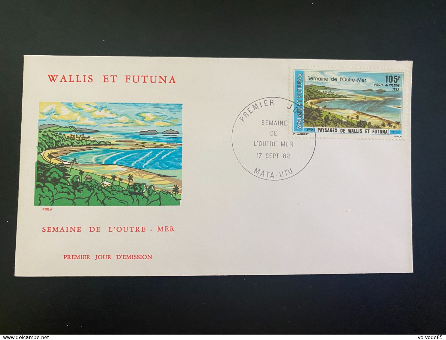 Enveloppe 1er Jour "Semaine De L'Outre Mer" 17/09/1982 - PA118 - Wallis Et Futuna - FDC