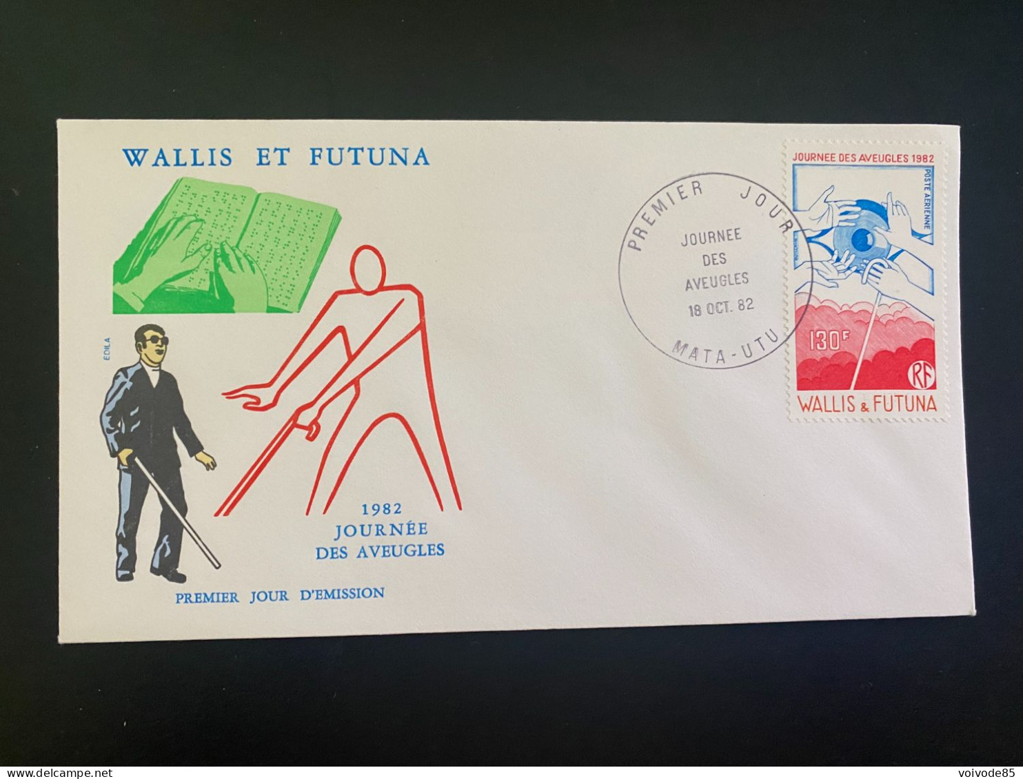 Enveloppe 1er Jour "Journée Des Aveugles" 18/10/1982 - PA120 - Wallis Et Futuna - FDC