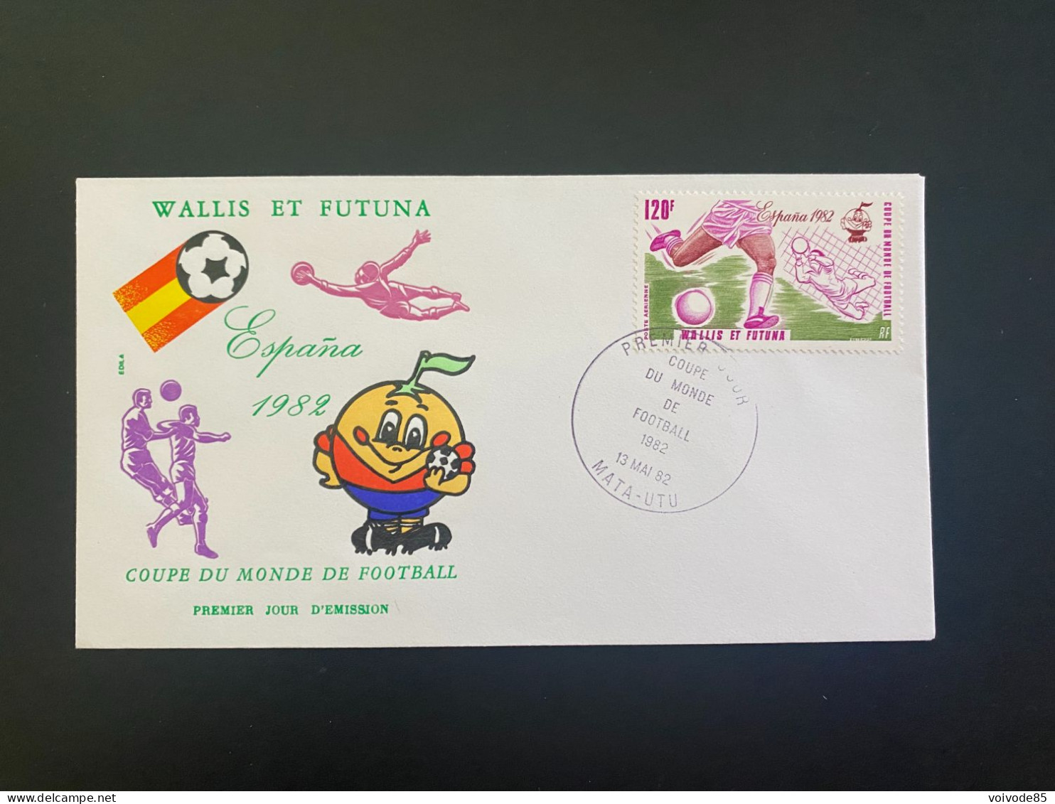 Enveloppe 1er Jour "Coupe Du Monde De Football 1982 Espagne" 13/05/1982 - PA116 - Wallis Et Futuna - FDC