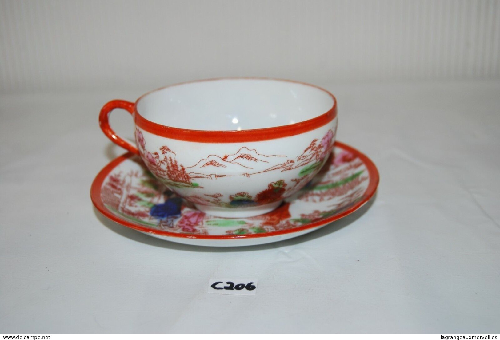 C206 Tasse Et Sous Tasse - Style Asiatique 2 - Asian Art