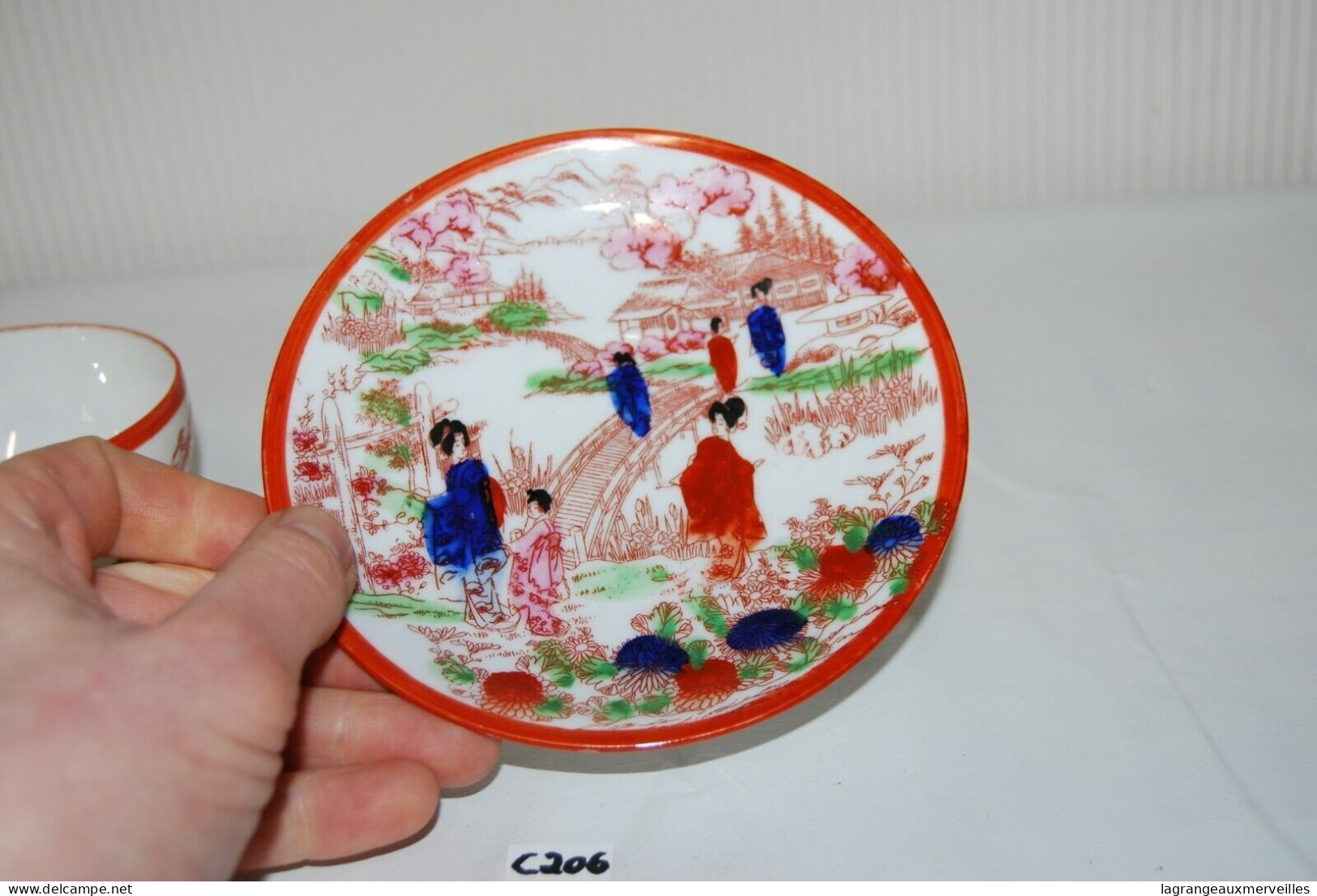 C206 Tasse Et Sous Tasse - Style Asiatique 2 - Asiatische Kunst