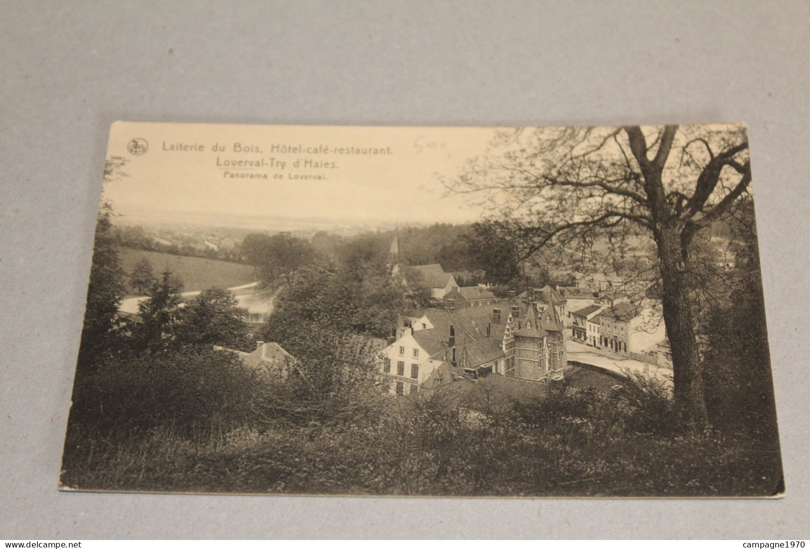 CPA - LOVERVAL ( GERPINNES NALINNES ) - HOTEL CAFE RESTAURANT LAITERIE DU BOIS - PANORAMA DE LOVERVAL - Gerpinnes