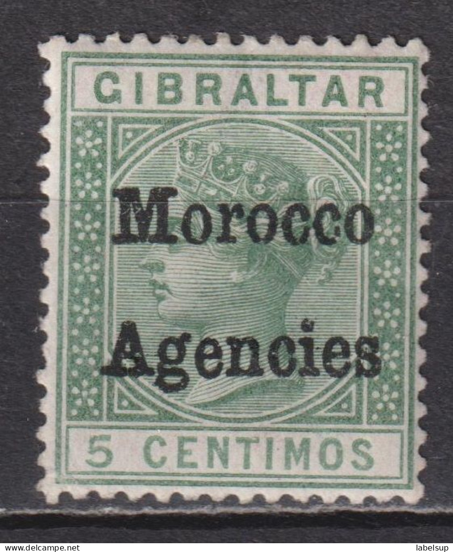 Timbre Neuf* Du Maroc Anglais De 1899 N°1 MLH - Morocco Agencies / Tangier (...-1958)