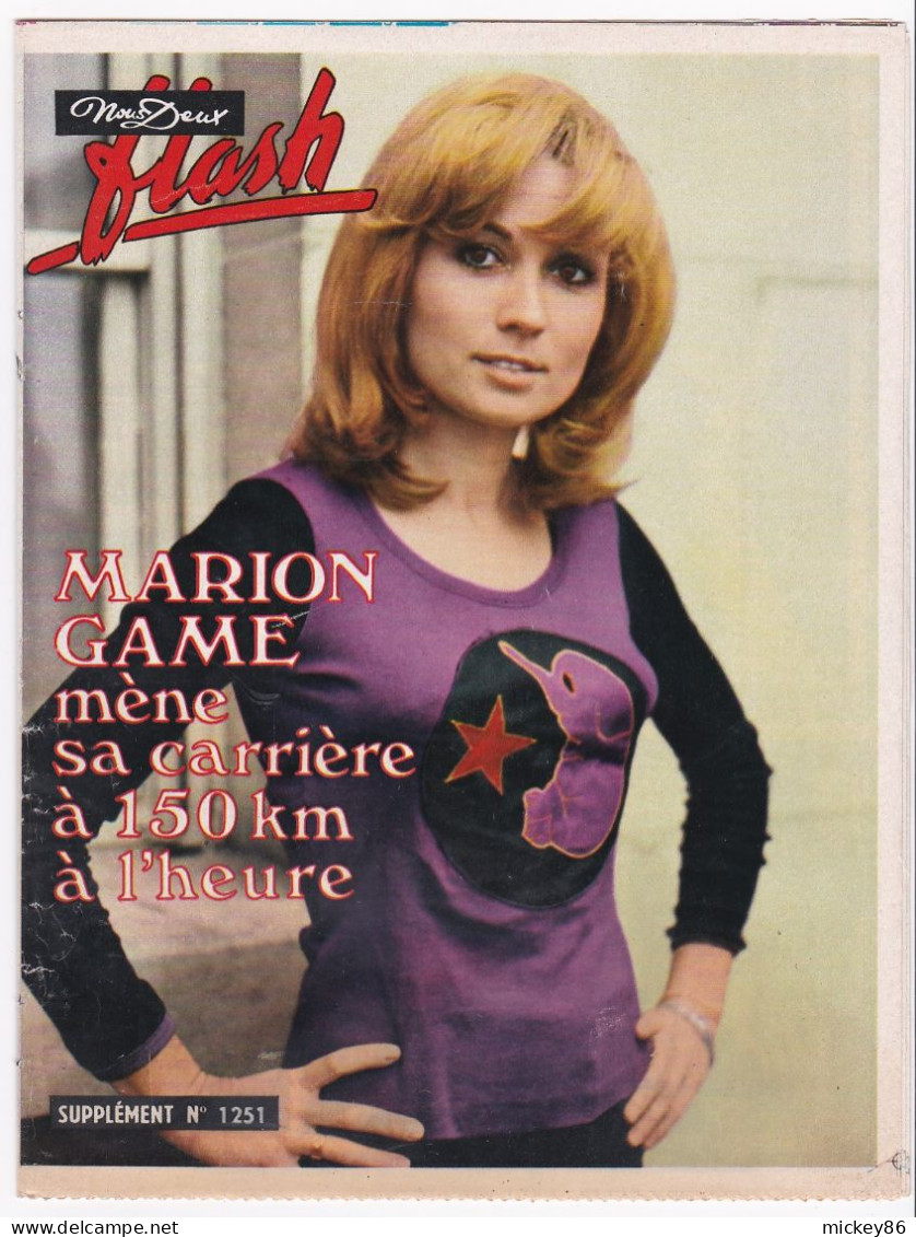 3° Trimestre 1971--Supplément Du N°1251-"People"-NOUS DEUX FLASH-" Marion GAME-Annabel "-Lucky Luke - People