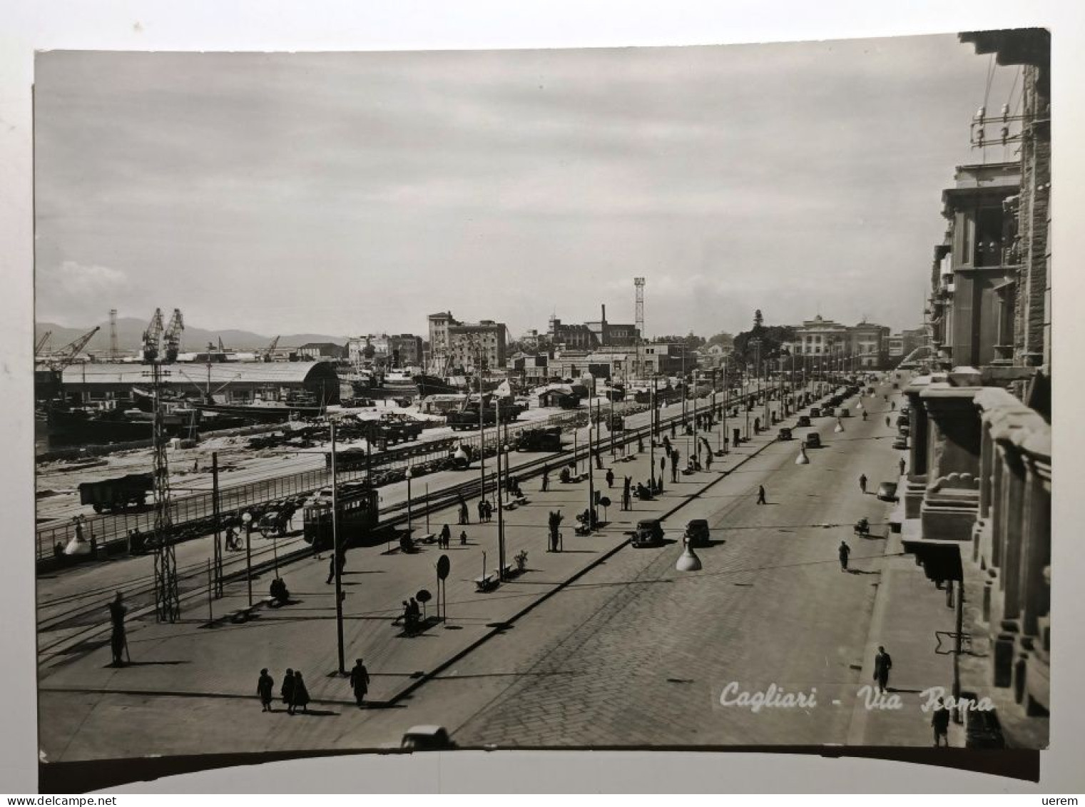 SARDEGNA CAGLIARI VIA ROMA 1 Formato Grande Viaggiata Nel 1954 Condizioni Buone - Cagliari