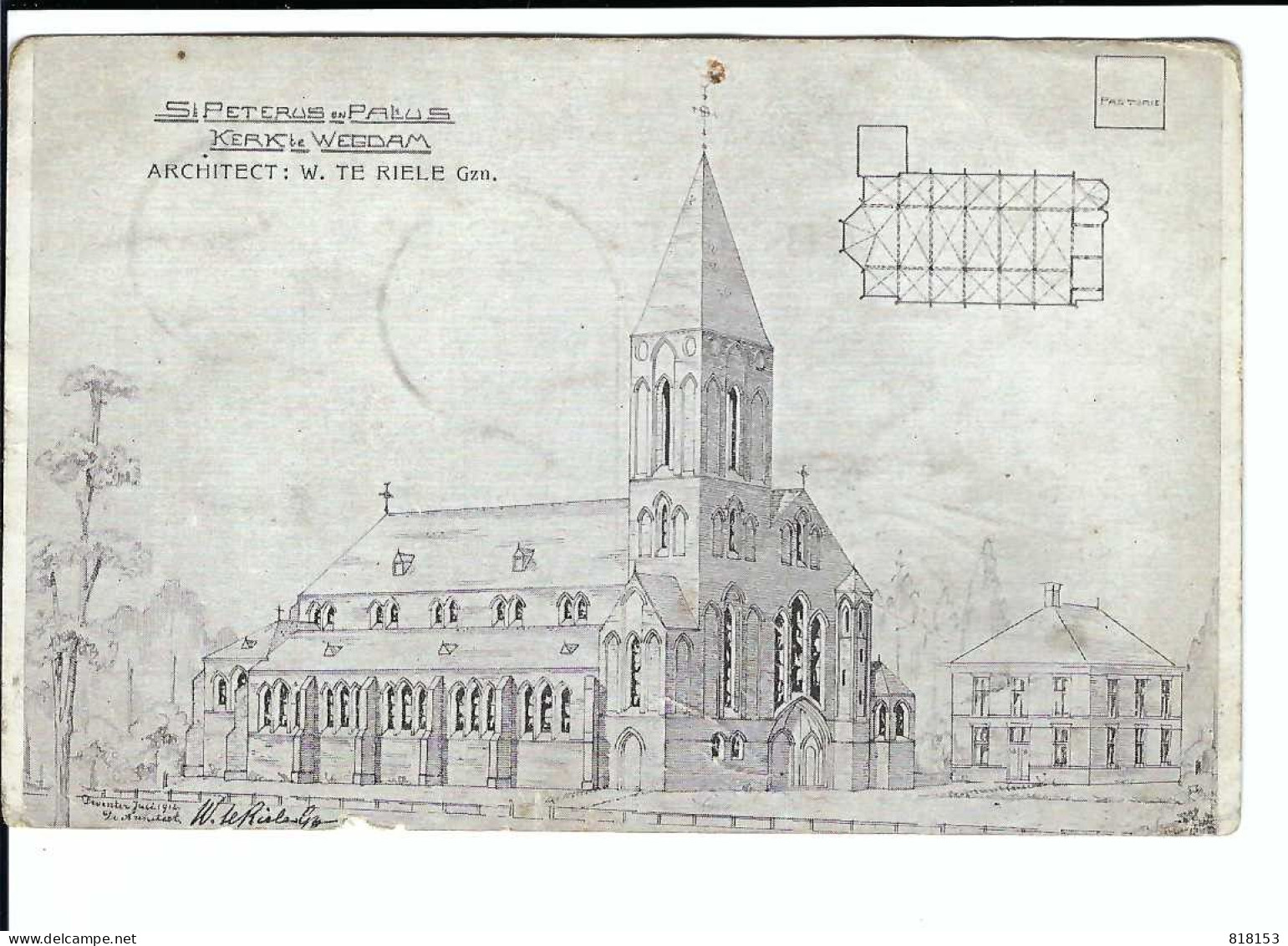 WEGDAM  ST PETERUS EN PAULUS KERK      W. Te Riele Gzn. Architect ,Deventer (toestand Zie Scan) - Andere & Zonder Classificatie