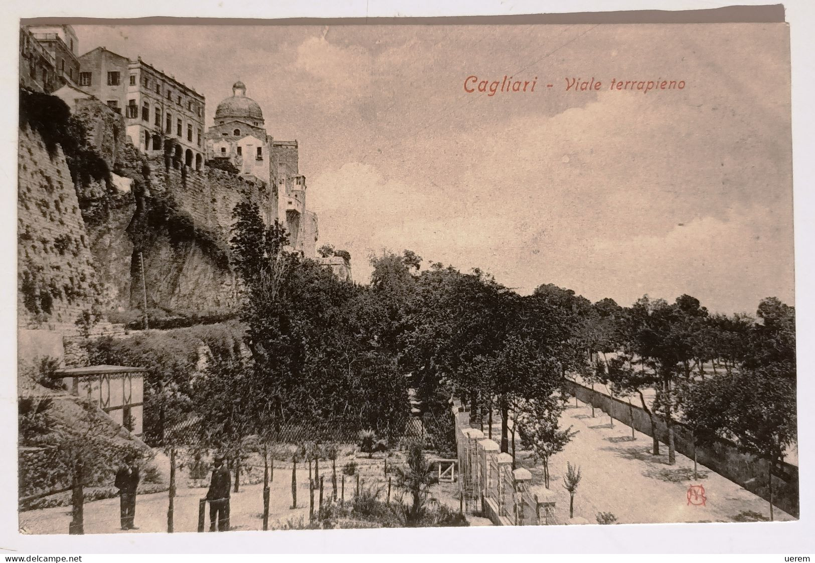 SARDEGNA CAGLIARI VIALE TERRAPIENO Formato Piccolo Viaggiata Nel 1906 - Condizioni Buone - Cagliari