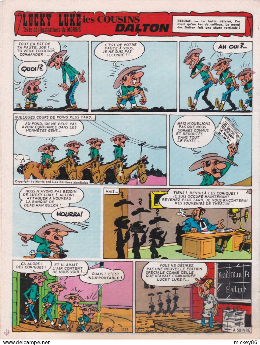 4° Trimestre 1970--Supplément Du N°1225-"People"-NOUS DEUX FLASH-"SKI--Michèle JACOT-Isabelle MIR  "-Lucky Luke - Gente