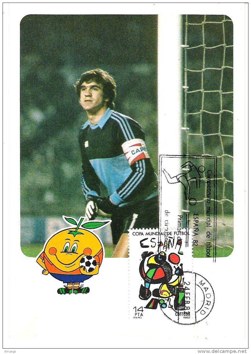 SPAIN. MAXICARD FRIST DAY. SOCCER WORLD CUP. ESPAÑA'82. ARCONADA - Cartoline Maximum