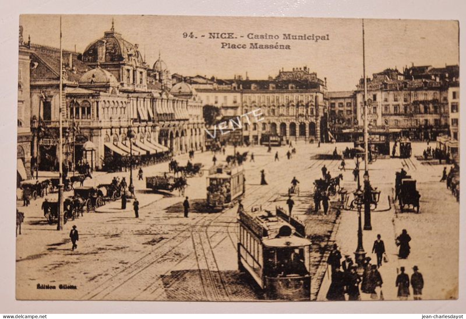 Carte Postale NICE - Casino Municipal, Place Masséna - Monuments, édifices