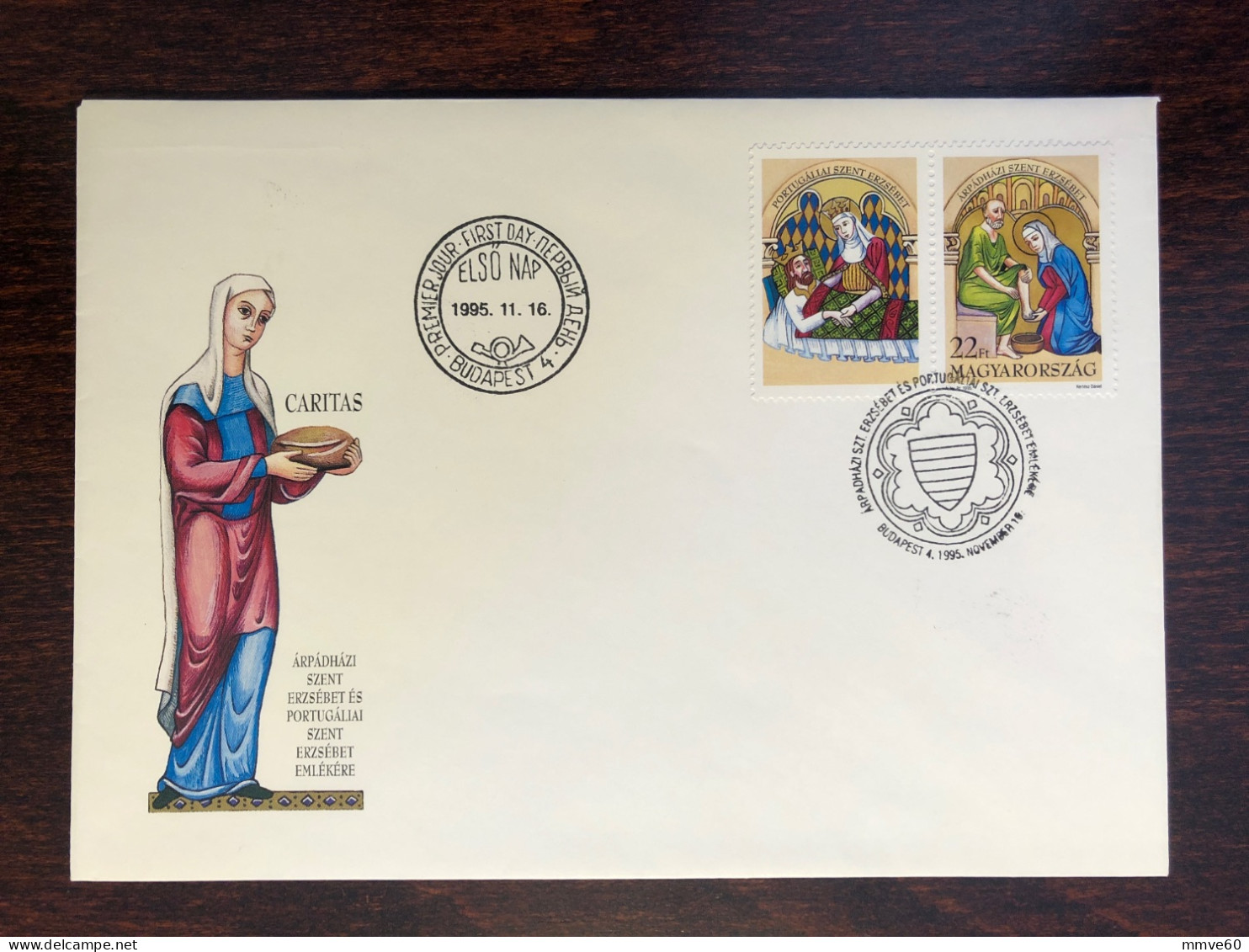 HUNGARY FDC COVER 1995 YEAR LEPROSY LEPRA HEALTH MEDICINE STAMPS - FDC