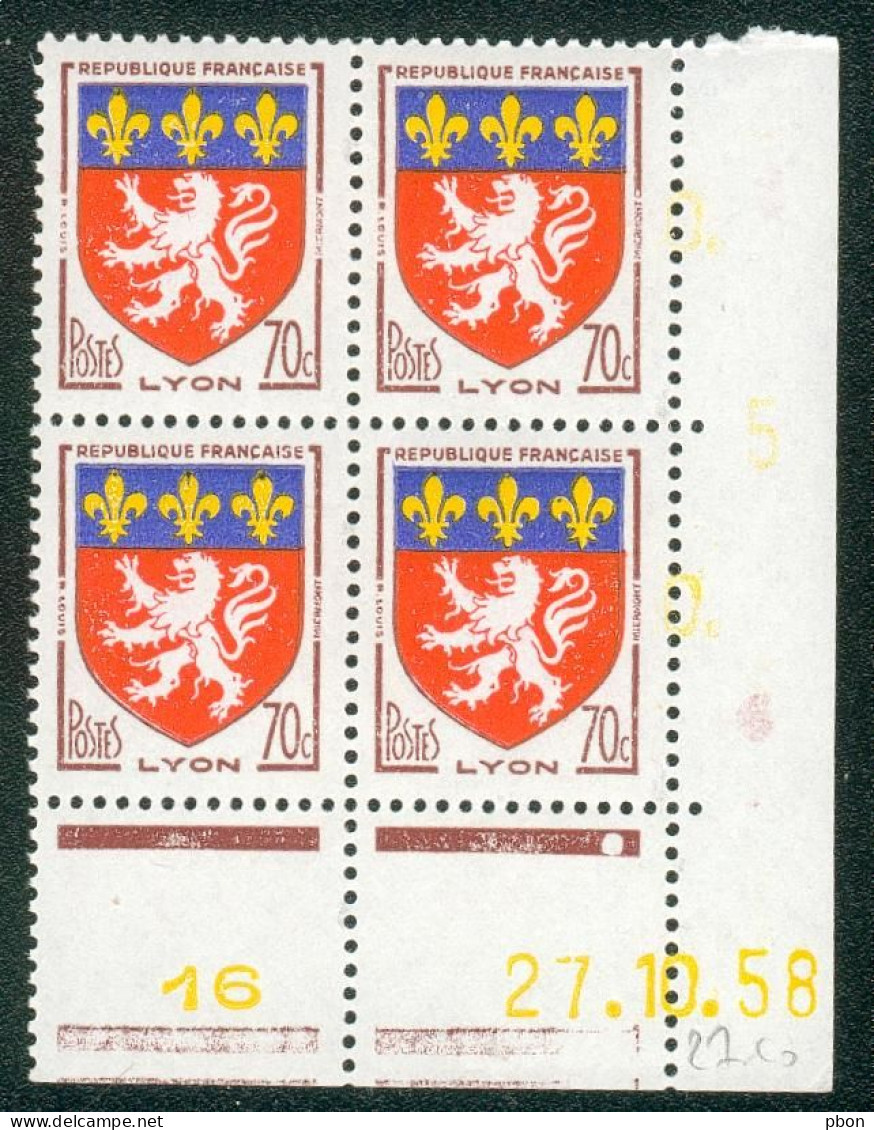 Lot 9898 France Coin Daté N°1181 Blason (**) - 1950-1959