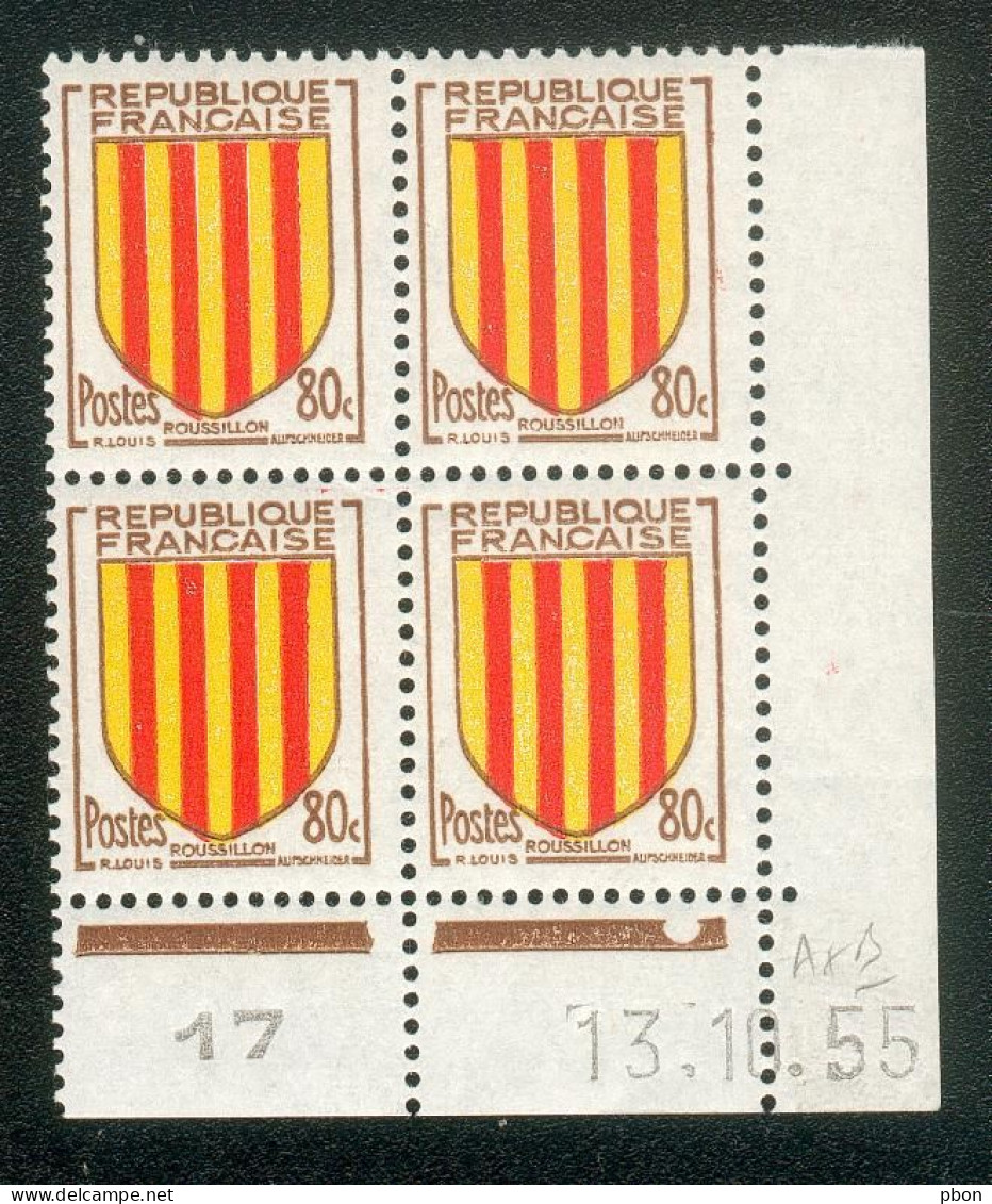 Lot C301 France Coin Daté Blason N°1046 (**) - 1950-1959