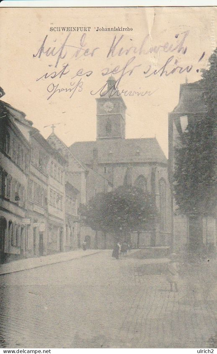 AK Schweinfurt - Johanniskirche - 1920 (68313) - Schweinfurt