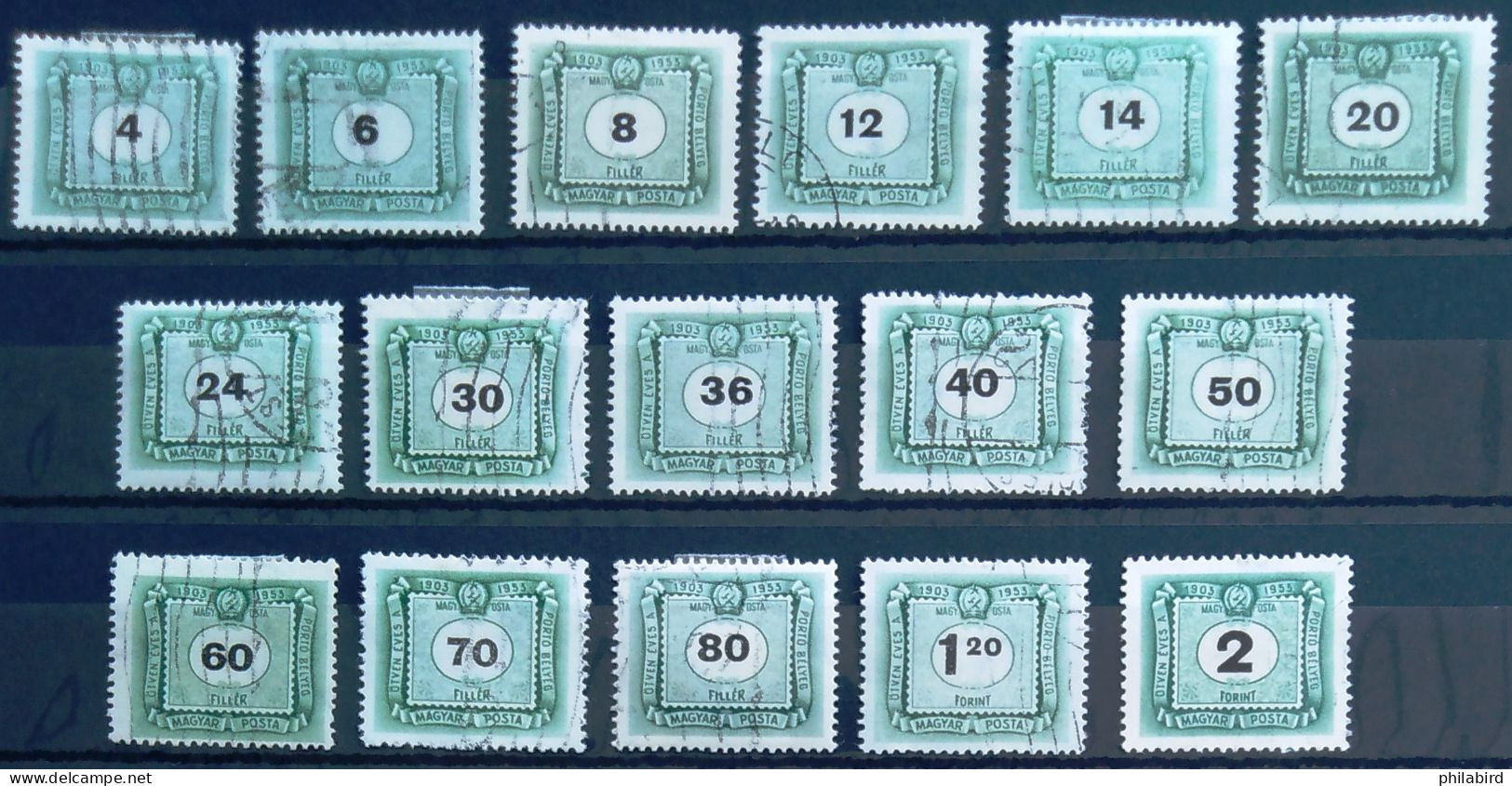 HONGRIE                       TAXE 197/214    (sauf 200 Et 203)                    OBLITERE - Postage Due