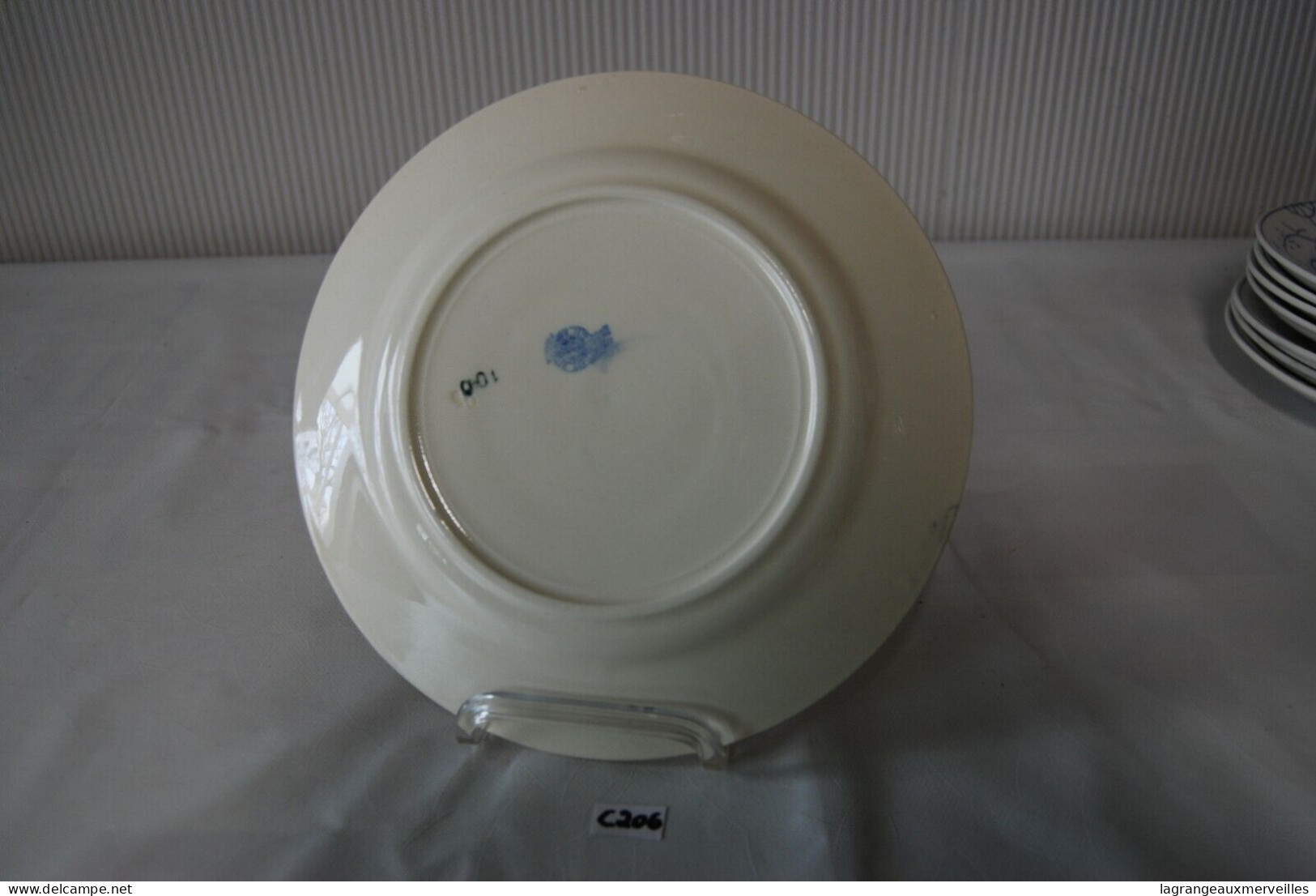 C206 Assiette Demi Porcelaine - France - Other & Unclassified