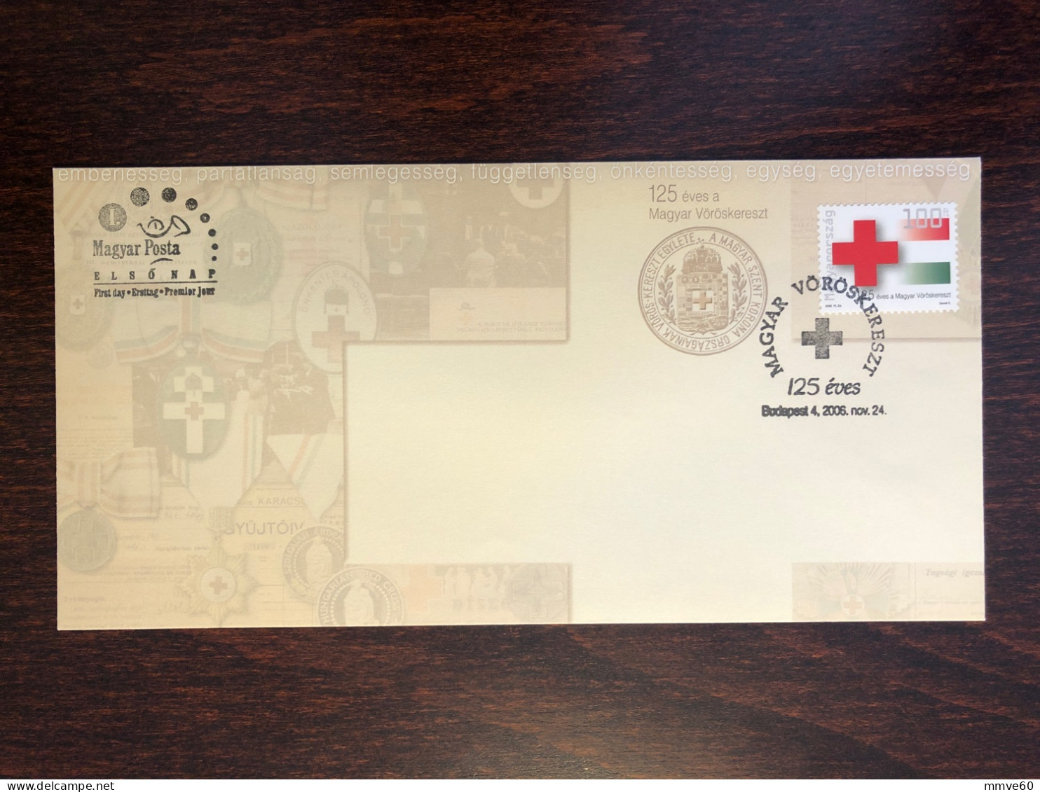 HUNGARY FDC COVER 2006 YEAR RED CROSS HEALTH MEDICINE STAMPS - FDC