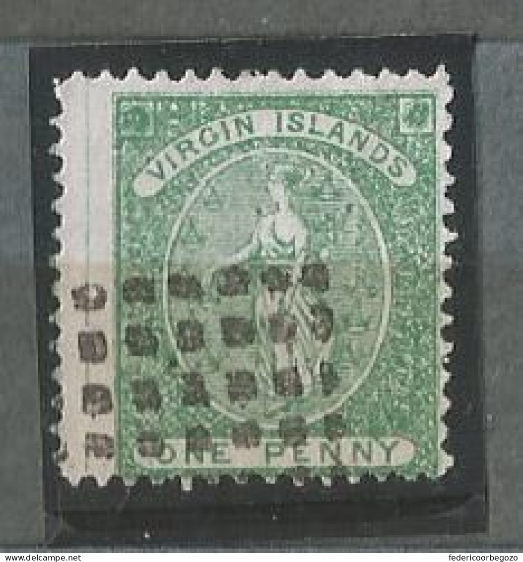 British Virgin Islands, Yvert Nº 3 A (Dentate 15:12) Impeccable Used Condition, Please See Photos - British Virgin Islands